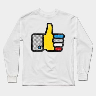 Mondrian Study In Likes #1 Long Sleeve T-Shirt